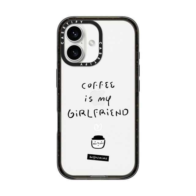 WHOSMiNG x CASETiFY iPhone 16 ケース Quote,Line Art ブラック インパクトケース WHOSMiNG - MY GF Back to School WHOSMiNG x CASETiFY iPhone 16 ケース Quote,Line Art ブラック インパクトケース WHOSMiNG - MY GF Back to School