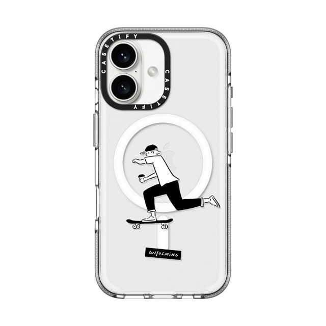 WHOSMiNG x CASETiFY iPhone 16 ケース Line Art,Minimalism クリア クリア ケース MagSafe対応 WHOSMiNG - SKATEBOARDER Father's Day WHOSMiNG x CASETiFY iPhone 16 ケース Line Art,Minimalism クリア クリア ケース MagSafe対応 WHOSMiNG - SKATEBOARDER Father's Day