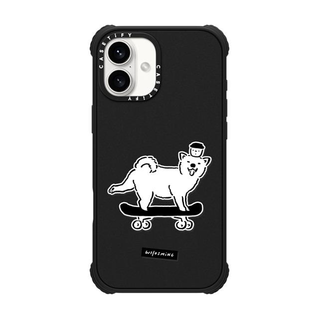 WHOSMiNG x CASETiFY iPhone 16 Plus Case Matte Black ウルトラ インパクトケース MagSafe 対応 SKATER DOG WHOSMiNG x CASETiFY iPhone 16 Plus Case Matte Black ウルトラ インパクトケース MagSafe 対応 SKATER DOG