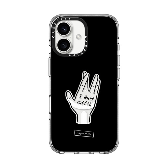 WHOSMiNG x CASETiFY iPhone 16 ケース Coffee,Minimalism クリア クリア ケース MagSafe対応 QUIT COFFEE Father's Day WHOSMiNG x CASETiFY iPhone 16 ケース Coffee,Minimalism クリア クリア ケース MagSafe対応 QUIT COFFEE Father's Day