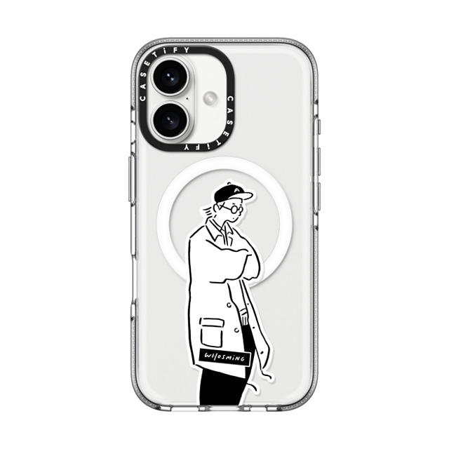 WHOSMiNG x CASETiFY iPhone 16 ケース Sticker,Minimalism クリア クリア ケース MagSafe対応 CHILLED Father's Day WHOSMiNG x CASETiFY iPhone 16 ケース Sticker,Minimalism クリア クリア ケース MagSafe対応 CHILLED Father's Day