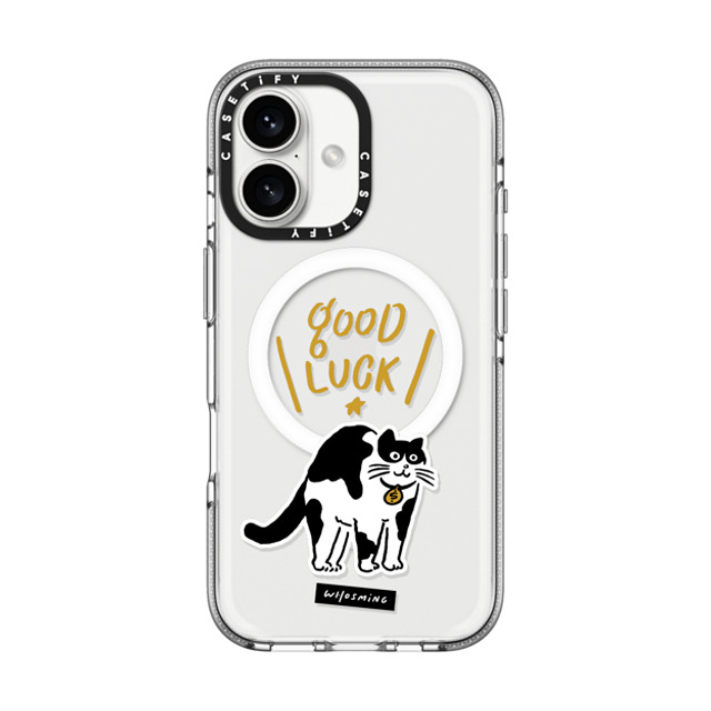 WHOSMiNG x CASETiFY iPhone 16 ケース クリア クリア ケース MagSafe対応 GOOD LUCK!
