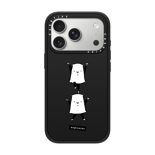 WHOSMiNG x CASETiFY iPhone 17 Pro Case Chrome,Line Art Matte Black CpNgP[X MagSafeΉ WHOSMiNG - OH YEAH