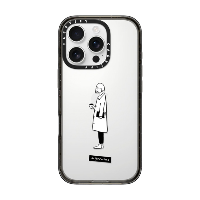 WHOSMiNG x CASETiFY iPhone 16 Pro ケース Line Art,Minimalism ブラック インパクトケース WHOSMiNG - DAILY Back to School WHOSMiNG x CASETiFY iPhone 16 Pro ケース Line Art,Minimalism ブラック インパクトケース WHOSMiNG - DAILY Back to School