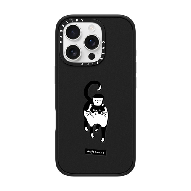WHOSMiNG x CASETiFY iPhone 16 Pro ケース Cat,Animal マットブラック インパクトケース MagSafe対応 WHOSMiNG - COFFEE CAT Father's Day WHOSMiNG x CASETiFY iPhone 16 Pro ケース Cat,Animal マットブラック インパクトケース MagSafe対応 WHOSMiNG - COFFEE CAT Father's Day