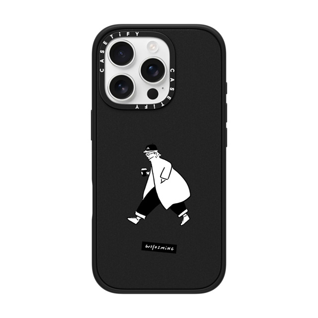 WHOSMiNG x CASETiFY iPhone 16 Pro ケース マットブラック インパクトケース MagSafe対応 WHOSMiNG - TRAVELER