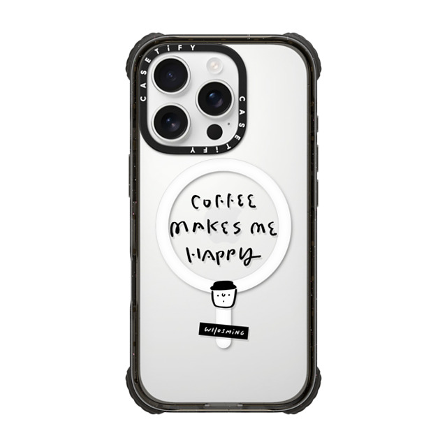 WHOSMiNG x CASETiFY iPhone 16 Pro ケース Quote,Line Art ブラック ウルトラ インパクトケース MagSafe 対応 WHOSMiNG - HAPPY Father's Day WHOSMiNG x CASETiFY iPhone 16 Pro ケース Quote,Line Art ブラック ウルトラ インパクトケース MagSafe 対応 WHOSMiNG - HAPPY Father's Day