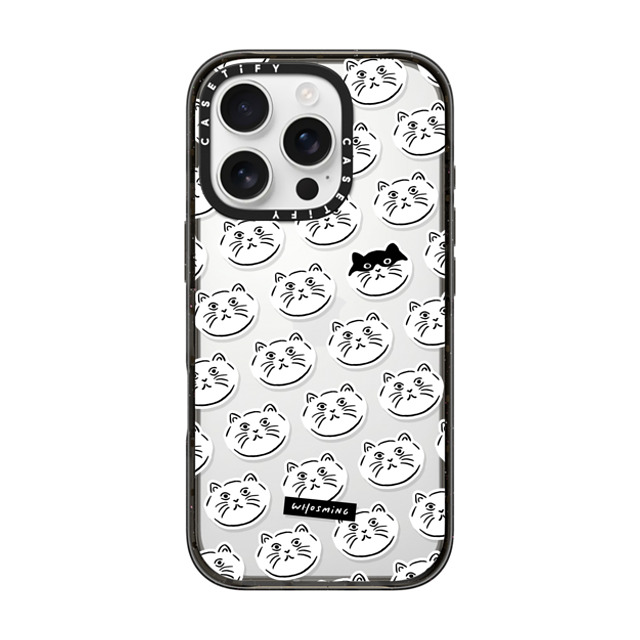 WHOSMiNG x CASETiFY iPhone 16 Pro Case Sticker,Animal Black Impact Case HEADS OF CATS Father's Day WHOSMiNG x CASETiFY iPhone 16 Pro Case Sticker,Animal Black Impact Case HEADS OF CATS Father's Day