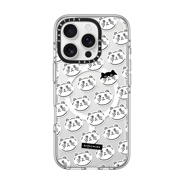 WHOSMiNG x CASETiFY iPhone 16 Pro Case Sticker,Animal Clear Clear Case MagSafe Compatible HEADS OF CATS Father's Day WHOSMiNG x CASETiFY iPhone 16 Pro Case Sticker,Animal Clear Clear Case MagSafe Compatible HEADS OF CATS Father's Day