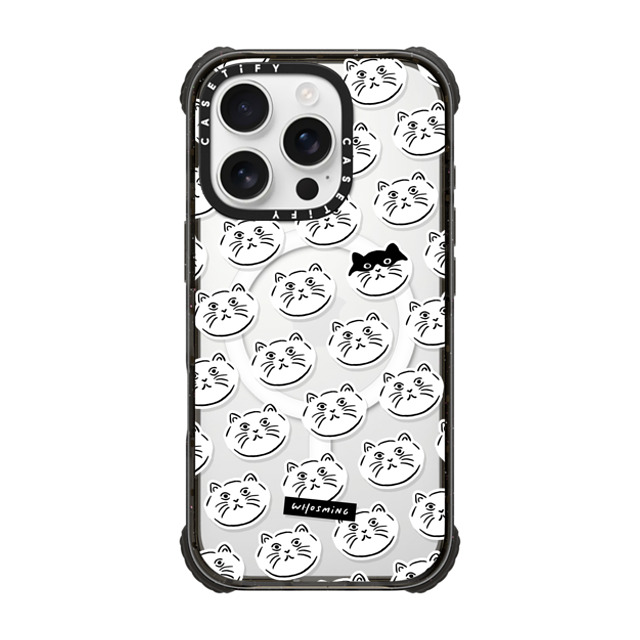 WHOSMiNG x CASETiFY iPhone 16 Pro Case Sticker,Animal Black ウルトラ インパクトケース MagSafe 対応 HEADS OF CATS Father's Day WHOSMiNG x CASETiFY iPhone 16 Pro Case Sticker,Animal Black ウルトラ インパクトケース MagSafe 対応 HEADS OF CATS Father's Day
