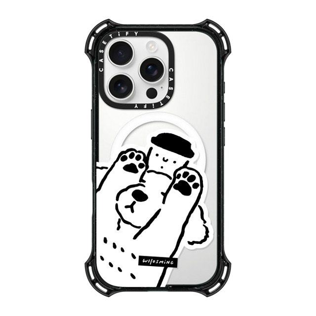 WHOSMiNG x CASETiFY iPhone 16 Pro ケース Dog,Animal ブラック バウンスケース DOG LOVES COFFEE Father's Day WHOSMiNG x CASETiFY iPhone 16 Pro ケース Dog,Animal ブラック バウンスケース DOG LOVES COFFEE Father's Day