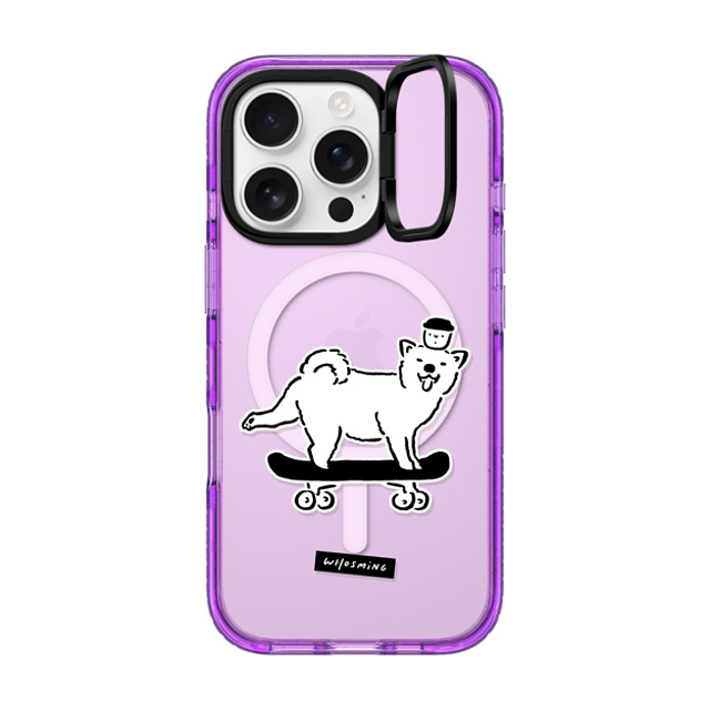 WHOSMiNG x CASETiFY iPhone 16 Pro Case パープル インパクトリングスタンドケース MagSafe対応 SKATER DOG WHOSMiNG x CASETiFY iPhone 16 Pro Case パープル インパクトリングスタンドケース MagSafe対応 SKATER DOG