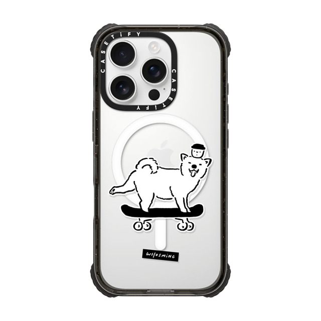 WHOSMiNG x CASETiFY iPhone 16 Pro Case Black ウルトラ インパクトケース MagSafe 対応 SKATER DOG WHOSMiNG x CASETiFY iPhone 16 Pro Case Black ウルトラ インパクトケース MagSafe 対応 SKATER DOG