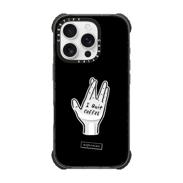 WHOSMiNG x CASETiFY iPhone 16 Pro Case Coffee,Minimalism Black ウルトラ インパクトケース MagSafe 対応 QUIT COFFEE Father's Day WHOSMiNG x CASETiFY iPhone 16 Pro Case Coffee,Minimalism Black ウルトラ インパクトケース MagSafe 対応 QUIT COFFEE Father's Day