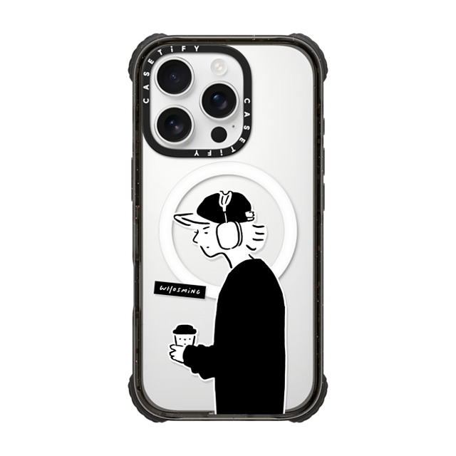 WHOSMiNG x CASETiFY iPhone 16 Pro Case Minimalism,Monochrome Black ウルトラ インパクトケース MagSafe 対応 PEACEFUL Father's Day WHOSMiNG x CASETiFY iPhone 16 Pro Case Minimalism,Monochrome Black ウルトラ インパクトケース MagSafe 対応 PEACEFUL Father's Day
