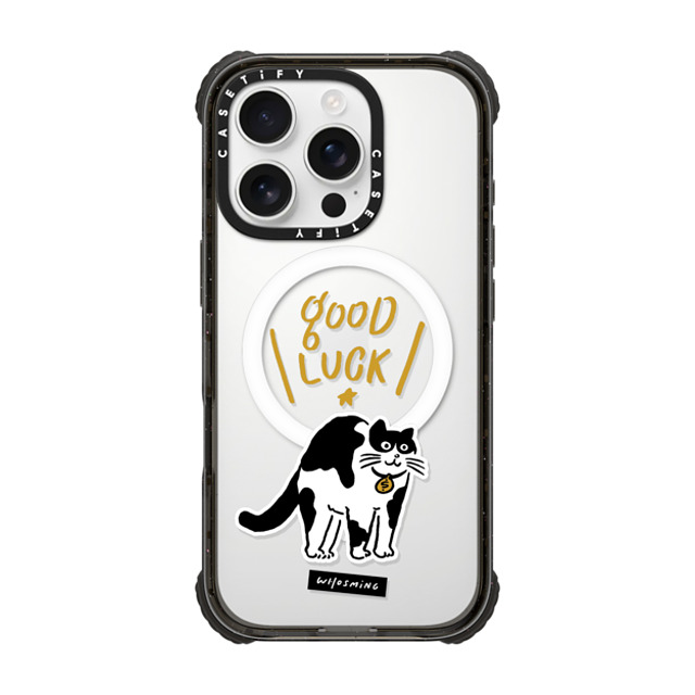 WHOSMiNG x CASETiFY iPhone 16 Pro Case Black ウルトラ インパクトケース MagSafe 対応 GOOD LUCK! Mother's Day WHOSMiNG x CASETiFY iPhone 16 Pro Case Black ウルトラ インパクトケース MagSafe 対応 GOOD LUCK! Mother's Day