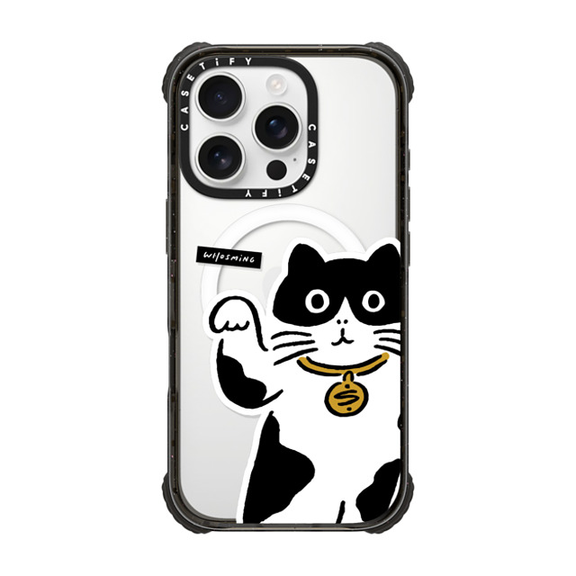 WHOSMiNG x CASETiFY iPhone 16 Pro Case Black ウルトラ インパクトケース MagSafe 対応 MANEKI-NEKO WHOSMiNG x CASETiFY iPhone 16 Pro Case Black ウルトラ インパクトケース MagSafe 対応 MANEKI-NEKO