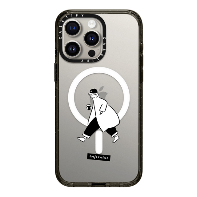 WHOSMiNG x CASETiFY iPhone 15 Pro Max ケース ブラック インパクトケース MagSafe対応 WHOSMiNG - TRAVELER