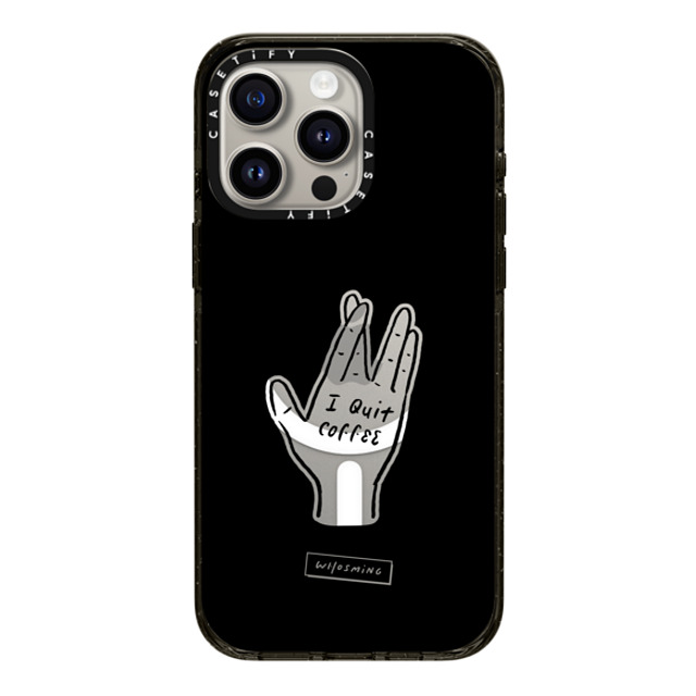 WHOSMiNG x CASETiFY iPhone 15 Pro Max Case Coffee,Minimalism Black Impact Case MagSafe Compatible QUIT COFFEE Back to School WHOSMiNG x CASETiFY iPhone 15 Pro Max Case Coffee,Minimalism Black Impact Case MagSafe Compatible QUIT COFFEE Back to School