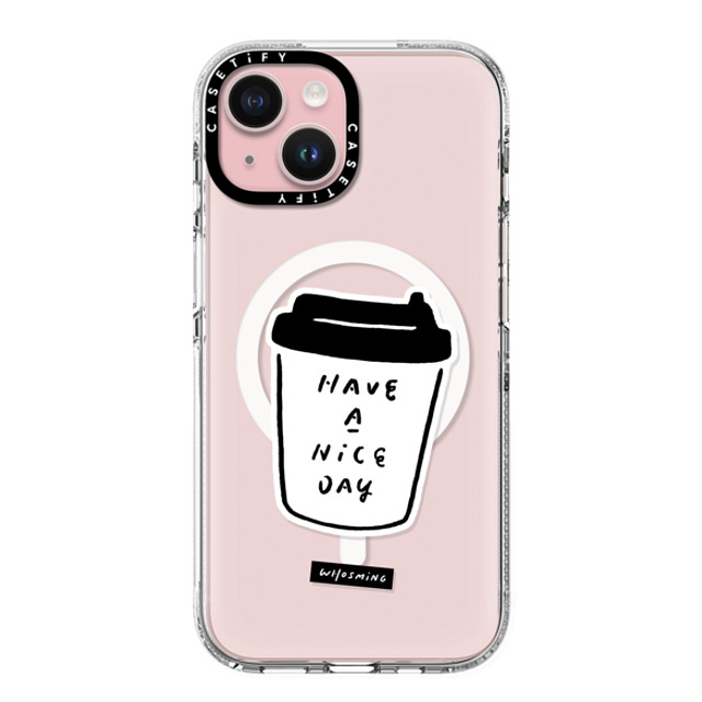 WHOSMiNG x CASETiFY iPhone 15 Case Line Art,Minimalism クリア クリア ケース MagSafe対応 WHOSMiNG - NICE DAY Mother's Day WHOSMiNG x CASETiFY iPhone 15 Case Line Art,Minimalism クリア クリア ケース MagSafe対応 WHOSMiNG - NICE DAY Mother's Day