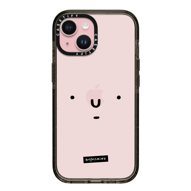 WHOSMiNG x CASETiFY iPhone 15 ケース ブラック インパクトケース WHOSMiNG - FACE