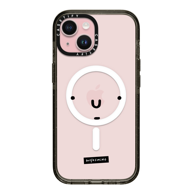 WHOSMiNG x CASETiFY iPhone 15 ケース ブラック インパクトケース MagSafe対応 WHOSMiNG - FACE