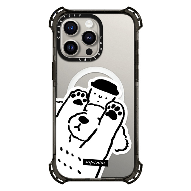 WHOSMiNG x CASETiFY iPhone 15 Pro Max ケース Dog,Animal ブラック バウンスケース DOG LOVES COFFEE Back to School WHOSMiNG x CASETiFY iPhone 15 Pro Max ケース Dog,Animal ブラック バウンスケース DOG LOVES COFFEE Back to School