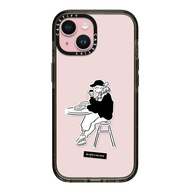 WHOSMiNG x CASETiFY iPhone 15 ケース ブラック インパクトケース RELAXED