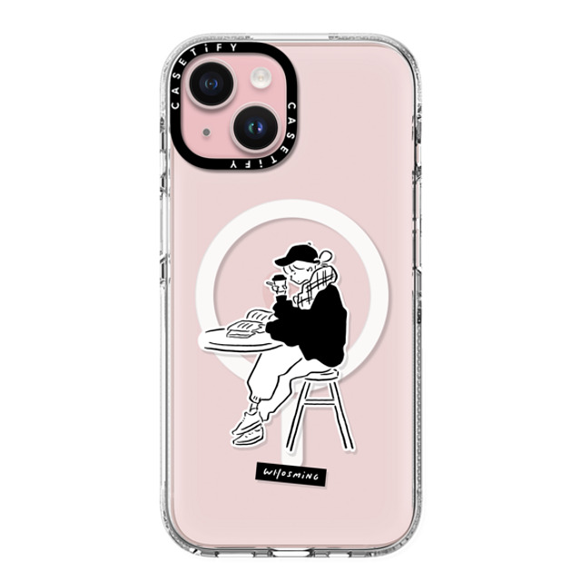 WHOSMiNG x CASETiFY iPhone 15 ケース クリア クリア ケース MagSafe対応 RELAXED