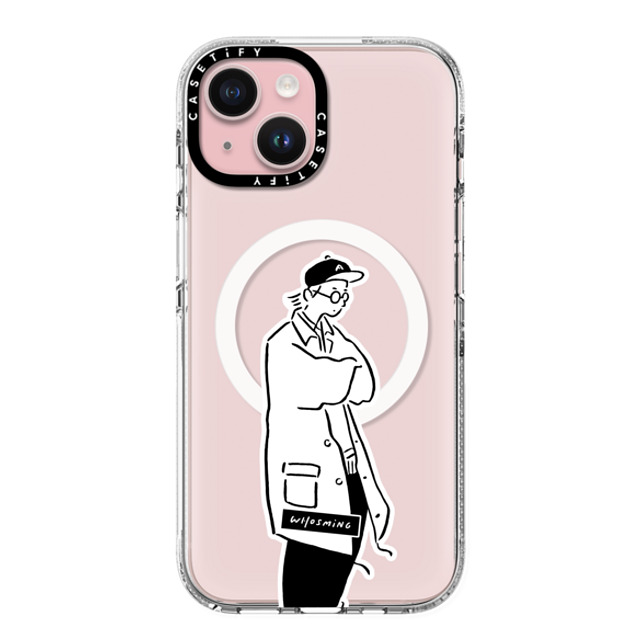 WHOSMiNG x CASETiFY iPhone 15 ケース Sticker,Minimalism クリア クリア ケース MagSafe対応 CHILLED Father's Day WHOSMiNG x CASETiFY iPhone 15 ケース Sticker,Minimalism クリア クリア ケース MagSafe対応 CHILLED Father's Day