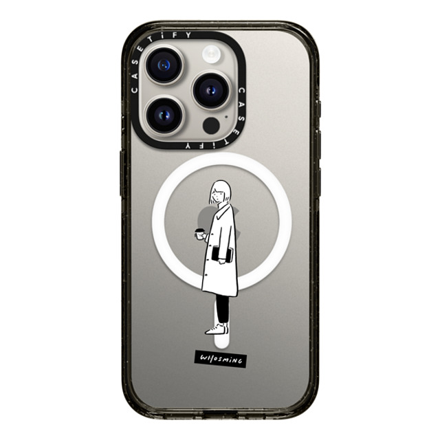 WHOSMiNG x CASETiFY iPhone 15 Pro ケース Line Art,Minimalism ブラック インパクトケース MagSafe対応 WHOSMiNG - DAILY Back to School WHOSMiNG x CASETiFY iPhone 15 Pro ケース Line Art,Minimalism ブラック インパクトケース MagSafe対応 WHOSMiNG - DAILY Back to School
