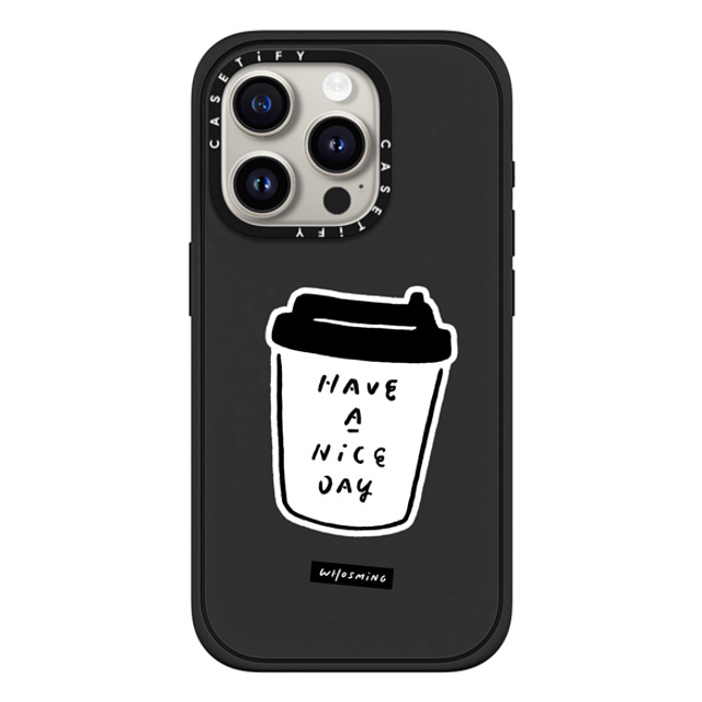 WHOSMiNG x CASETiFY iPhone 15 Pro Case Line Art,Minimalism Matte Black Impact Case MagSafe Compatible WHOSMiNG - NICE DAY Back to School WHOSMiNG x CASETiFY iPhone 15 Pro Case Line Art,Minimalism Matte Black Impact Case MagSafe Compatible WHOSMiNG - NICE DAY Back to School