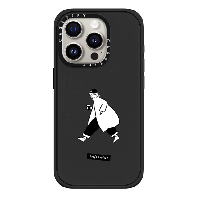 WHOSMiNG x CASETiFY iPhone 15 Pro ケース マットブラック インパクトケース MagSafe対応 WHOSMiNG - TRAVELER