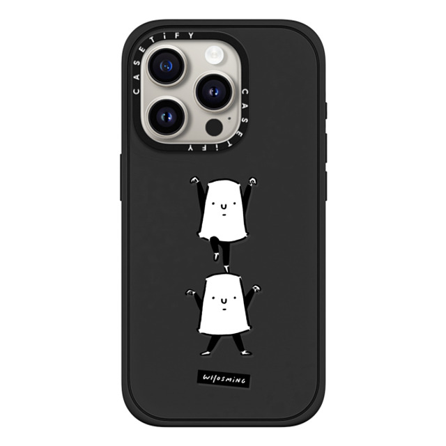 WHOSMiNG x CASETiFY iPhone 15 Pro ケース Line Art,Minimalism マットブラック インパクトケース MagSafe対応 WHOSMiNG - OH YEAH Back to School WHOSMiNG x CASETiFY iPhone 15 Pro ケース Line Art,Minimalism マットブラック インパクトケース MagSafe対応 WHOSMiNG - OH YEAH Back to School