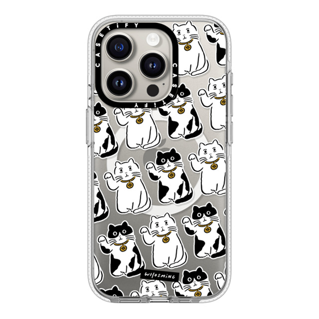 WHOSMiNG x CASETiFY iPhone 15 Pro ケース クリア クリア ケース MagSafe対応 FORTUNE CATS
