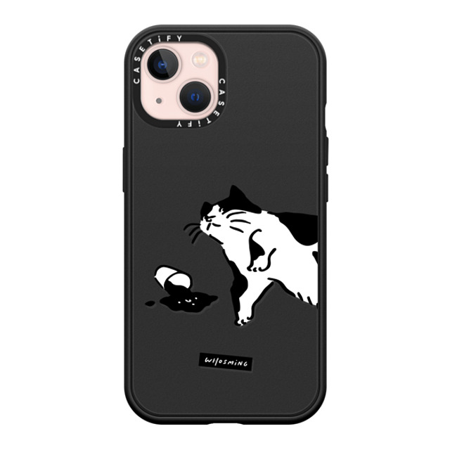 WHOSMiNG x CASETiFY iPhone 13 ケース マットブラック インパクトケース MagSafe対応 WHOSMiNG - WHAT