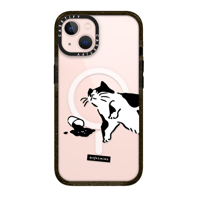 WHOSMiNG x CASETiFY iPhone 13 ケース ブラック インパクトケース MagSafe対応 WHOSMiNG - WHAT