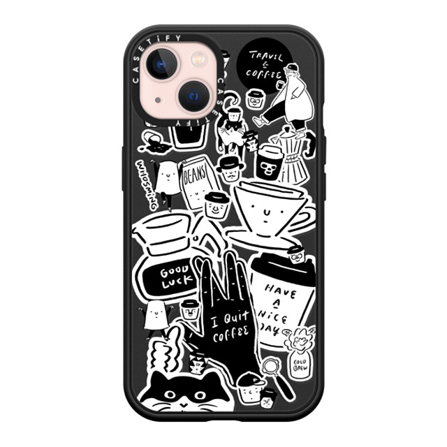 WHOSMiNG x CASETiFY iPhone 13 ケース マットブラック インパクトケース MagSafe対応 WHOSMiNG - STICKERS