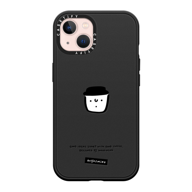 WHOSMiNG x CASETiFY iPhone 13 ケース マットブラック インパクトケース MagSafe対応 WHOSMiNG - GOOD COFFEE