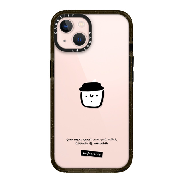 WHOSMiNG x CASETiFY iPhone 13 ケース ブラック インパクトケース WHOSMiNG - GOOD COFFEE