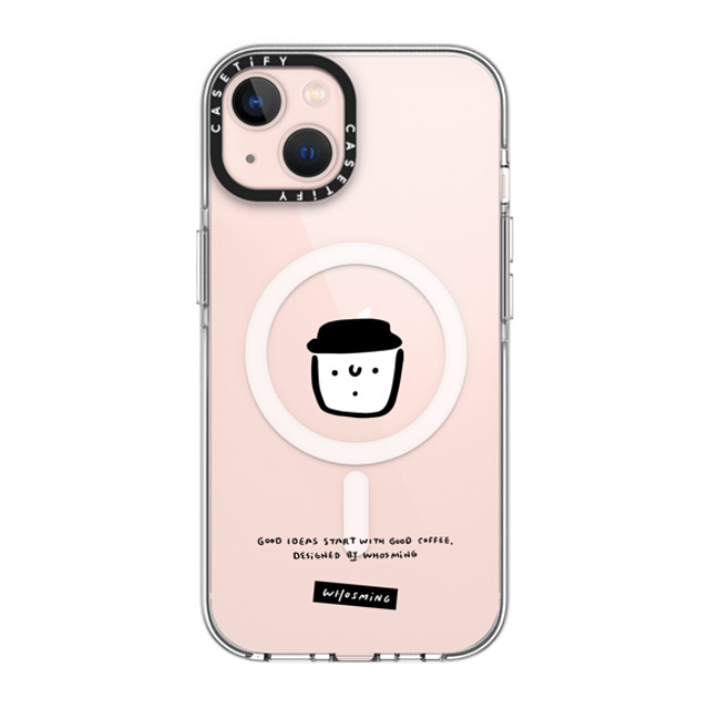 WHOSMiNG x CASETiFY iPhone 13 ケース クリア クリア ケース MagSafe対応 WHOSMiNG - GOOD COFFEE