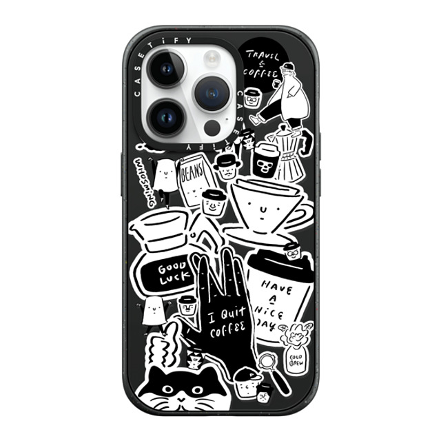 WHOSMiNG x CASETiFY iPhone 14 Pro ケース マットブラック インパクトケース MagSafe対応 WHOSMiNG - STICKERS