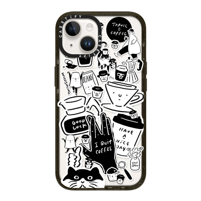 WHOSMiNG x CASETiFY iPhone 14 ケース ブラック インパクトケース MagSafe対応 WHOSMiNG - STICKERS