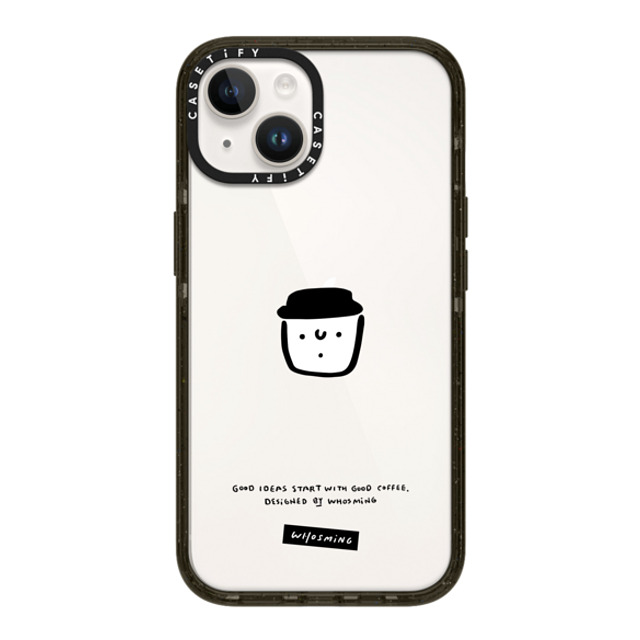 WHOSMiNG x CASETiFY iPhone 14 ケース ブラック インパクトケース WHOSMiNG - GOOD COFFEE