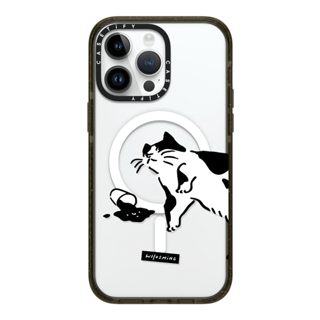 WHOSMiNG x CASETiFY iPhone 14 Pro Max ケース ブラック インパクトケース MagSafe対応 WHOSMiNG - WHAT