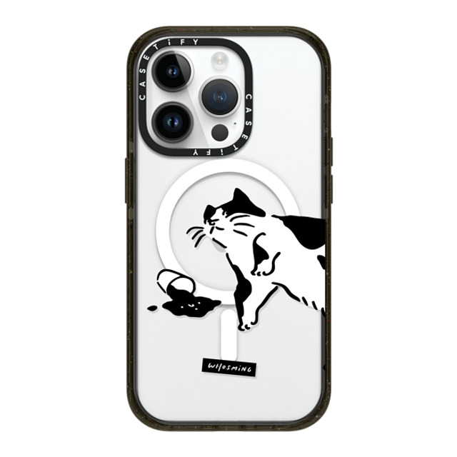 WHOSMiNG x CASETiFY iPhone 14 Pro ケース ブラック インパクトケース MagSafe対応 WHOSMiNG - WHAT