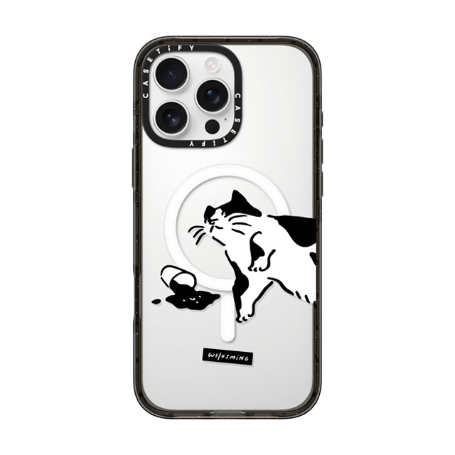 WHOSMiNG x CASETiFY iPhone 16 Pro Max ケース ブラック インパクトケース MagSafe対応 WHOSMiNG - WHAT