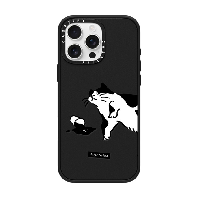 WHOSMiNG x CASETiFY iPhone 16 Pro Max ケース マットブラック インパクトケース MagSafe対応 WHOSMiNG - WHAT