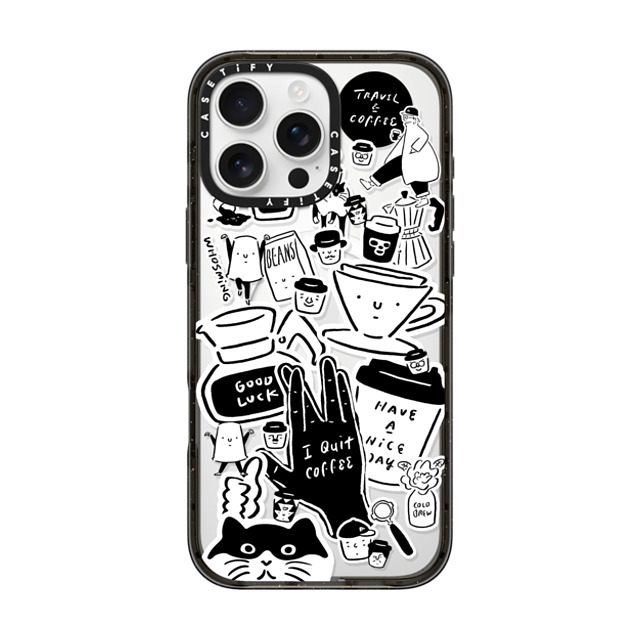 WHOSMiNG x CASETiFY iPhone 16 Pro Max ケース ブラック インパクトケース MagSafe対応 WHOSMiNG - STICKERS