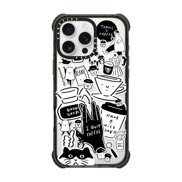 WHOSMiNG x CASETiFY iPhone 16 Pro Max Case Black ウルトラ インパクトケース MagSafe 対応 WHOSMiNG - STICKERS WHOSMiNG x CASETiFY iPhone 16 Pro Max Case Black ウルトラ インパクトケース MagSafe 対応 WHOSMiNG - STICKERS